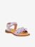 Leren sandalen voor meisjes LORE FLOWERS FRODDO blauw+donkerblauw+goud+goudroze+lavendel+rood+rouge+terracottategel - vertbaudet enfant 