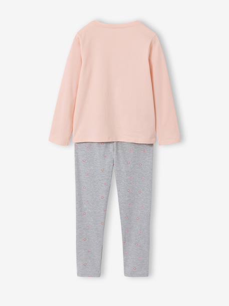 Set van 2 korte en lange pyjama's met konijntjes gemêleerd grijs - vertbaudet enfant 