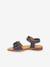 Leren sandalen voor meisjes LORE FLOWERS FRODDO blauw+donkerblauw+goud+goudroze+lavendel+rood+rouge+terracottategel - vertbaudet enfant 