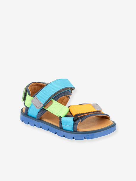 Sandalen met klittenband voor jongens KE FLASH FRODDO aqua+blauw+felblauw+fuchsia+marineblauw+meerkleurig+roze (poederkleur)+zwart - vertbaudet enfant 