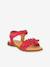 Leren sandalen voor meisjes LORE FLOWERS FRODDO blauw+donkerblauw+goud+goudroze+lavendel+rood+rouge+terracottategel - vertbaudet enfant 