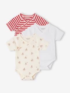 -Set van 3 body's voor babyjongens van biologisch katoen