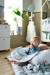 Ontdekkingskussen voor baby's ecru+groen+rood+wit - vertbaudet enfant 