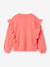 Fantasie sweater met ruches koraal - vertbaudet enfant 
