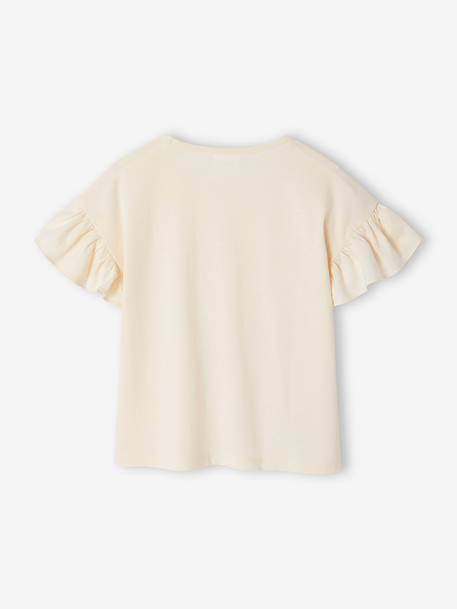 T-shirt met korte mouwen Bambi DISNEY ANIMALS ecru - vertbaudet enfant 