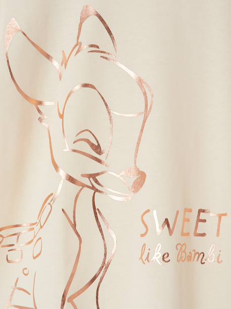 T-shirt met korte mouwen Bambi DISNEY ANIMALS ecru - vertbaudet enfant 