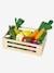 Houten krat met groenten voor het diner meerkleurig - vertbaudet enfant 