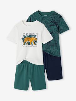 -Set van 2 pyjamashorts jungle