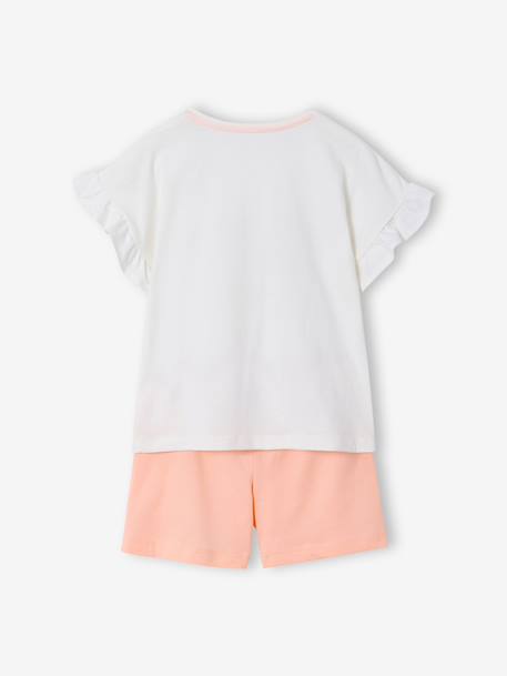 Set van 2 pyjamashorty's met hartjes ecru - vertbaudet enfant 
