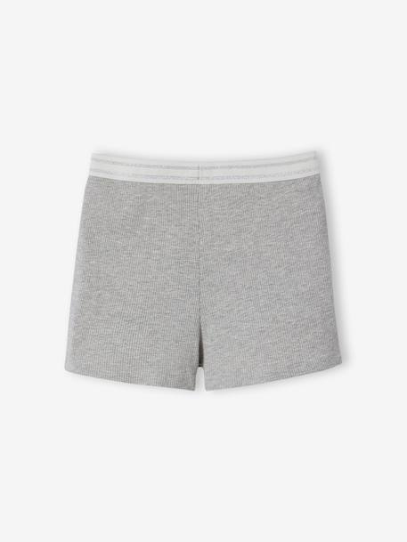 Set van 2 korte en lange pyjama's gemêleerd grijs - vertbaudet enfant 