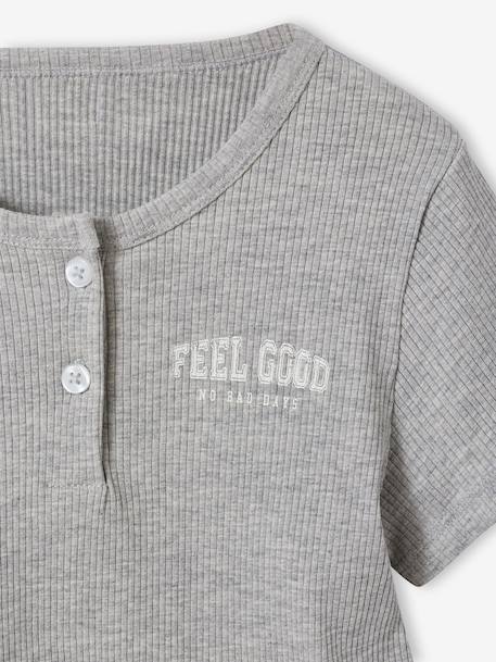 Set van 2 korte en lange pyjama's gemêleerd grijs - vertbaudet enfant 