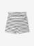 Set voor meisjes, t-shirt en short van fantasie breisel ecru+rozen - vertbaudet enfant 
