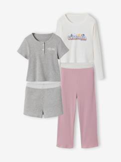 -Set van 2 korte en lange pyjama's