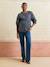 Blouse voor borstvoeding met ballonmouwen marineblauw - vertbaudet enfant 