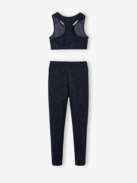 Meisjesset met beha en legging antraciet - vertbaudet enfant 