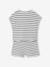Set voor meisjes, t-shirt en short van fantasie breisel ecru+rozen - vertbaudet enfant 