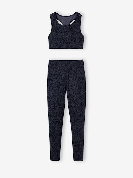 Meisjesset met beha en legging antraciet - vertbaudet enfant 
