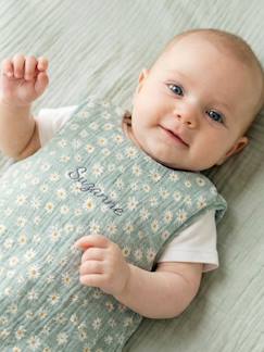 Linnengoed en decoratie-Baby beddengoed-Trappelzakken-Aanpasbare zomer trappelzak MARGUERITE van katoenen hydrofiel