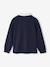 Gestreepte polo voor jongens blauwgroen+gemêleerd grijs+groen+marineblauw+okergeel - vertbaudet enfant 