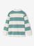 Gestreepte polo voor jongens blauwgroen+gemêleerd grijs+groen+marineblauw+okergeel - vertbaudet enfant 