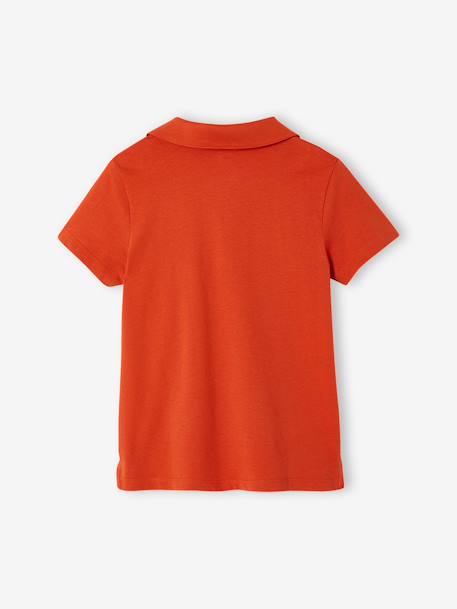 Set van 2 effen polo's voor jongens met korte mouwen blauwgroen+SET BLAUW+sinaasappel - vertbaudet enfant 