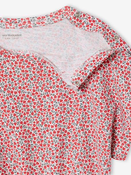 Jersey combishort meisjes ecru+meerkleurig - vertbaudet enfant 