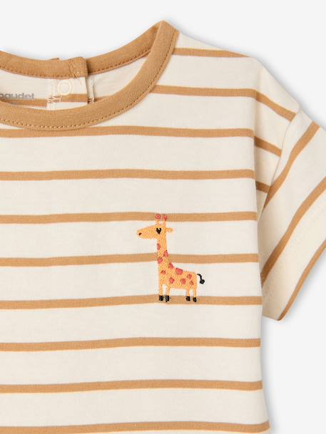 T-shirt met korte mouwen baby karamel - vertbaudet enfant 