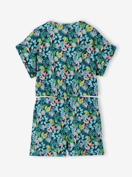 Jersey combishort meisjes ecru+meerkleurig - vertbaudet enfant 