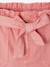 Meisjesshort in paperbag-stijl ecru+rozen - vertbaudet enfant 