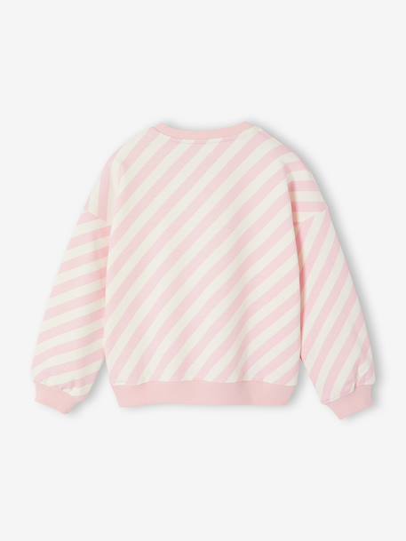 Geprinte sweater voor meisjes rozen - vertbaudet enfant 