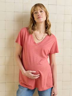 -T-shirt zwangerschap V-hals