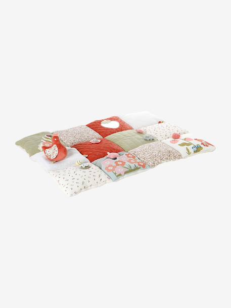Zacht speelkleed CROQUE LA VIE beige+ecru+rood+sinaasappel+zwart - vertbaudet enfant 