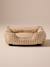 Gequilte mand voor huisdier FAMILY hazelnoot+klei+wit, gestreept - vertbaudet enfant 
