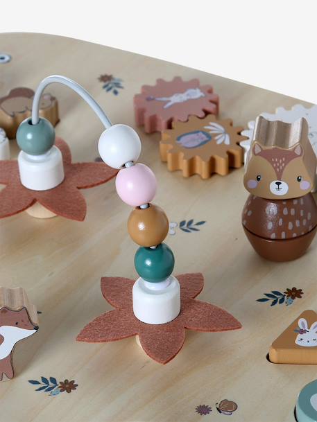 FSC® houten activiteitentafel ecru+hout - vertbaudet enfant 