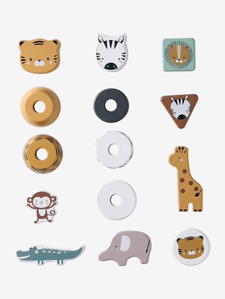 FSC® houten activiteitentafel ecru+hout - vertbaudet enfant 