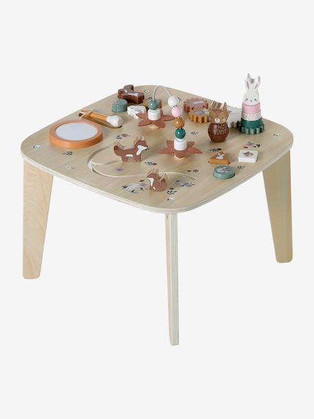 FSC® houten activiteitentafel ecru+hout - vertbaudet enfant 