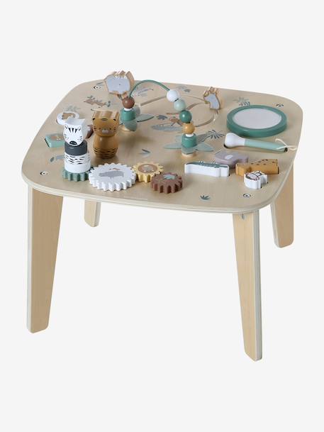 FSC® houten activiteitentafel ecru+hout - vertbaudet enfant 