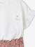 Meisjesset T-shirt en wijde broek ecru+rouge - vertbaudet enfant 