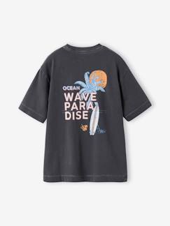 -Oversized t-shirt voor jongens van katoen
