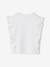 T-shirt met ruches en korte mouwen ecru - vertbaudet enfant 