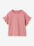 Meisjesset T-shirt en wijde broek ecru+rouge - vertbaudet enfant 