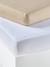 Set van twee babyhoeslakens uit rekbare jersey beige+CURRYGEEL+Groenblauw + wit+LICHTGRIJS+mosterdgeel+ROZE PALE+saliegroen+wit - vertbaudet enfant 