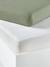 Set van twee babyhoeslakens uit rekbare jersey beige+CURRYGEEL+Groenblauw + wit+LICHTGRIJS+mosterdgeel+ROZE PALE+saliegroen+wit - vertbaudet enfant 