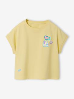 Meisje-T-shirt, souspull-T-shirt met korte mouwen voor meisjes