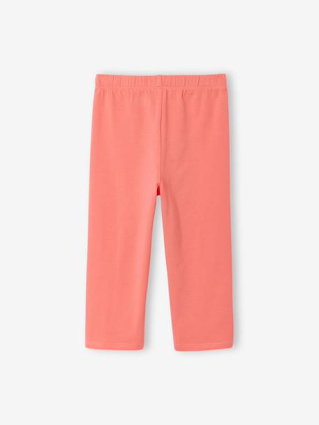 Set van 2 leggings meisje tot halverwege de kuit gemêleerd grijs+smaragdgroen+zachtpaars - vertbaudet enfant 