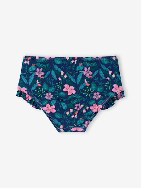 UV-werend badpak voor meisjes marineblauw - vertbaudet enfant 