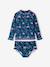 UV-werend badpak voor meisjes marineblauw - vertbaudet enfant 