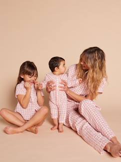 Baby-Baby pyjama met wijde hals van biologisch katoen