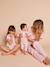 Baby pyjama met wijde hals van biologisch katoen roze (poederkleur) - vertbaudet enfant 