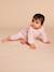 Baby pyjama met wijde hals van biologisch katoen roze (poederkleur) - vertbaudet enfant 